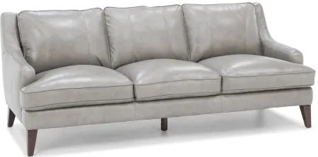 Colt Leather Sofa in Light Grey
