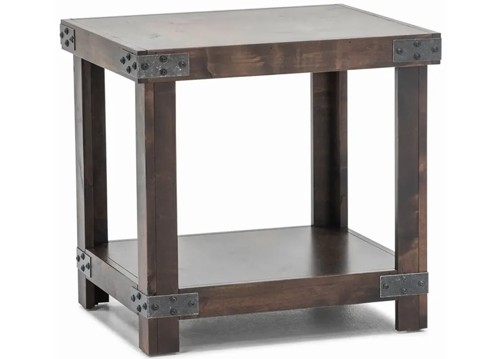 Industrial Tobacco End Table