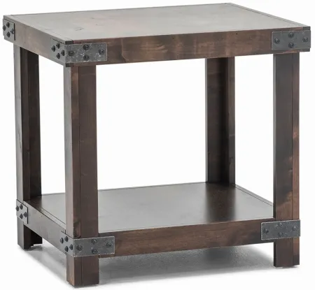 Industrial Tobacco End Table
