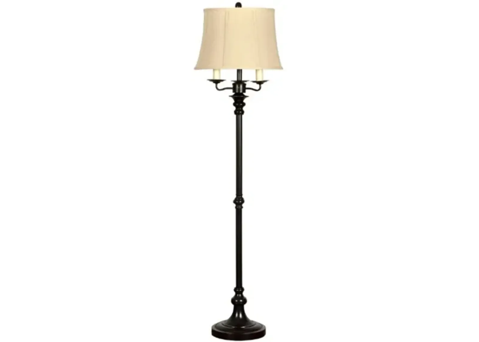 Bronze Metal 6-Way Floor Lamp 64"H