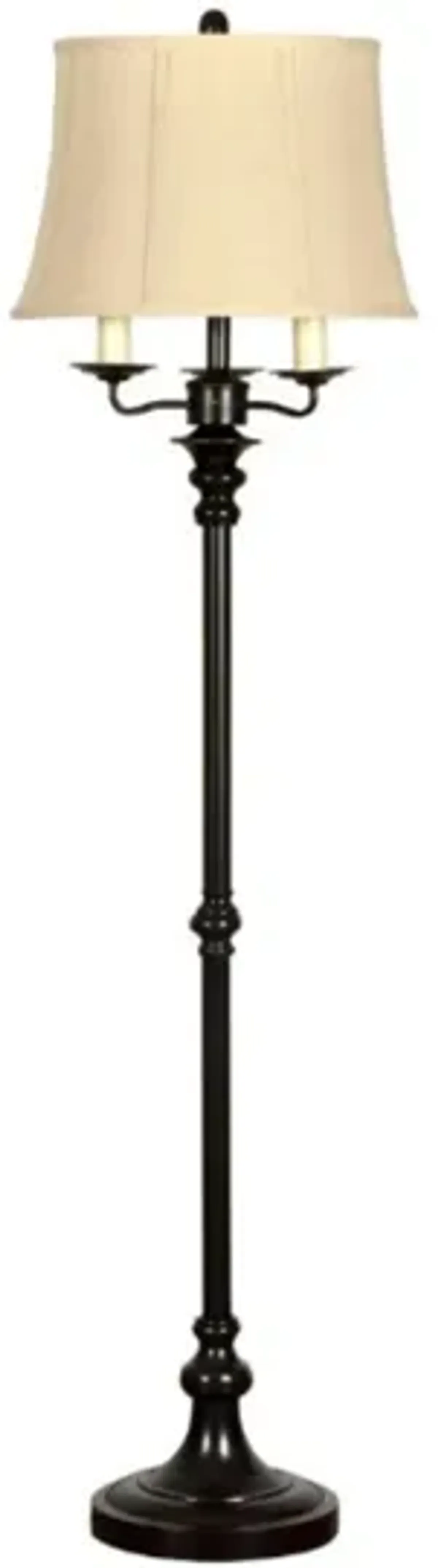 Bronze Metal 6-Way Floor Lamp 64"H