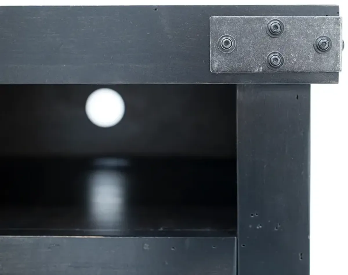 Industrial Ghost Black 65" Entertainment Console