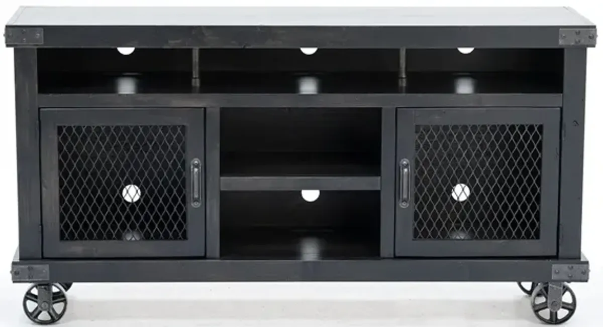 Industrial Ghost Black 65" Entertainment Console