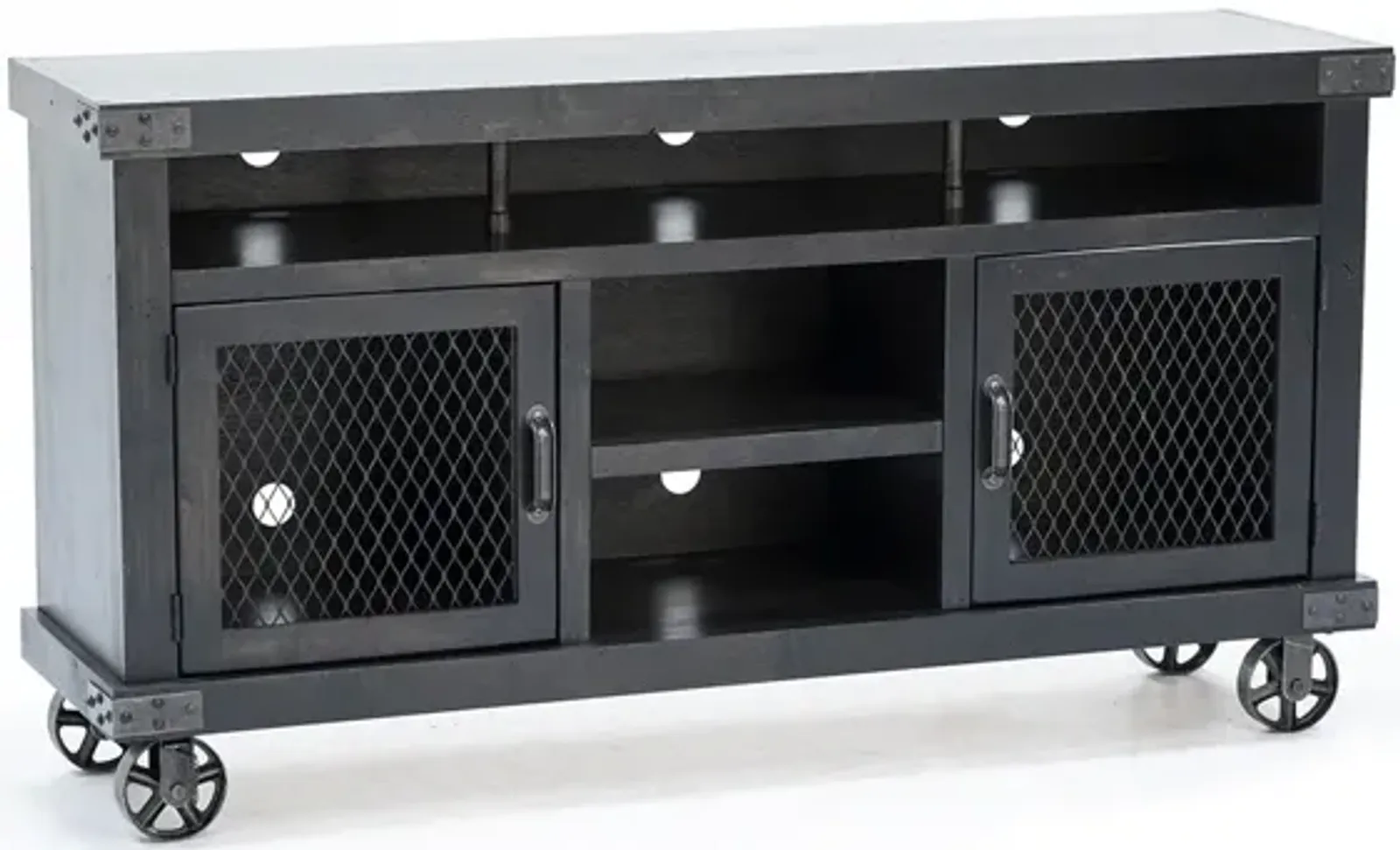 Industrial Ghost Black 65" Entertainment Console