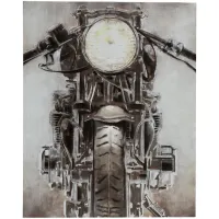 Motorcycle Handpainted Canvas Art 39"W x 49"H