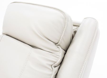 Arthur Leather Power Gliding Recliner in Ivory