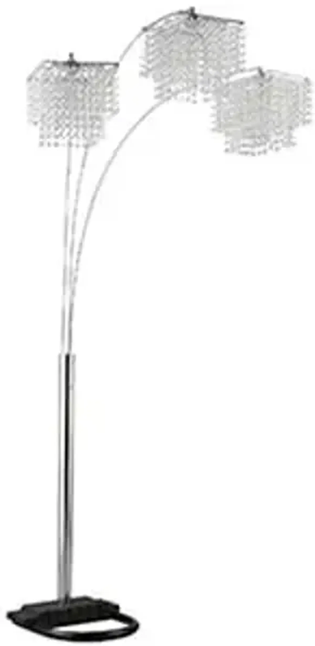 Bling Floor Arc Lamp 84"H