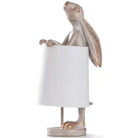 Ant. Gld Rabbit Accent Lamp 23"H