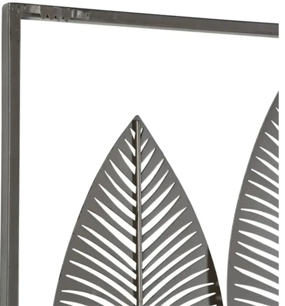 Black, Bronze, and Silver Metal Leaves Wall Décor 59"W x 37"H