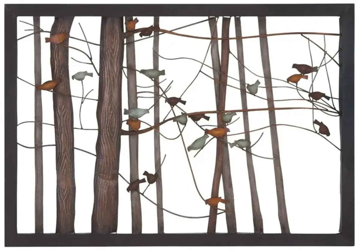 Bird and Branches Metal Wall Decor 39"W x 27"H