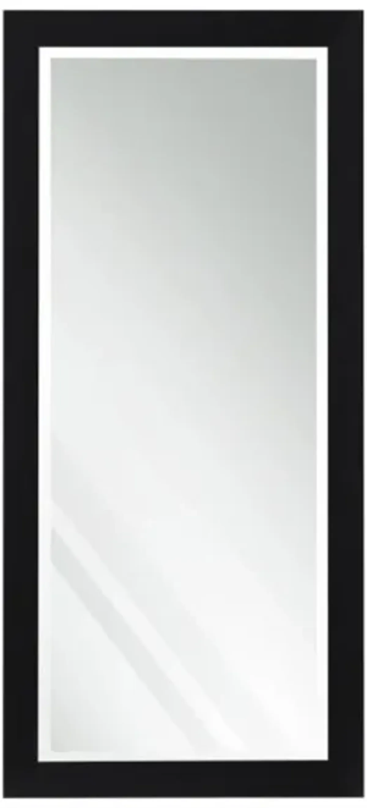 Beveled Black Leaner Mirror 30"W x 64"H