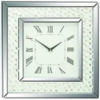 Bling Mirrored Wall Clock 20"W x 20"H