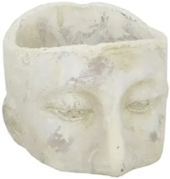 Small Ceramic Head Planter 5"W x 3"H