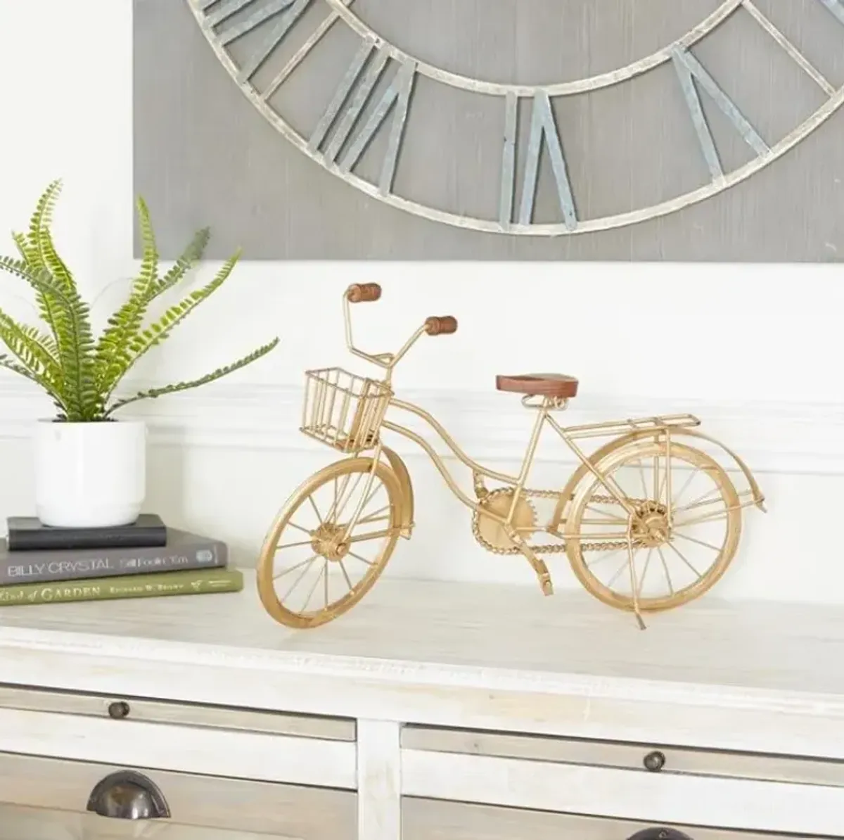 Metal Bicycle Decor 19"W x 12"H