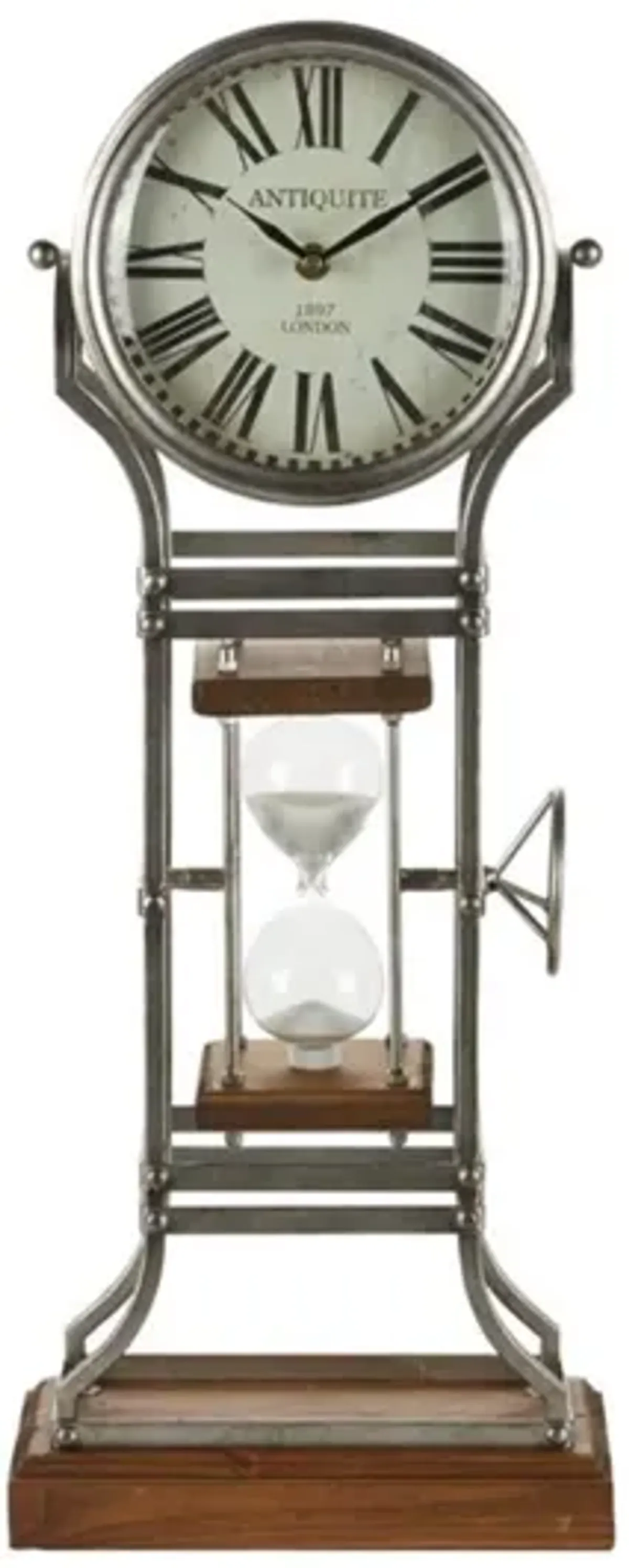 Hourglass Table Clock 23"H