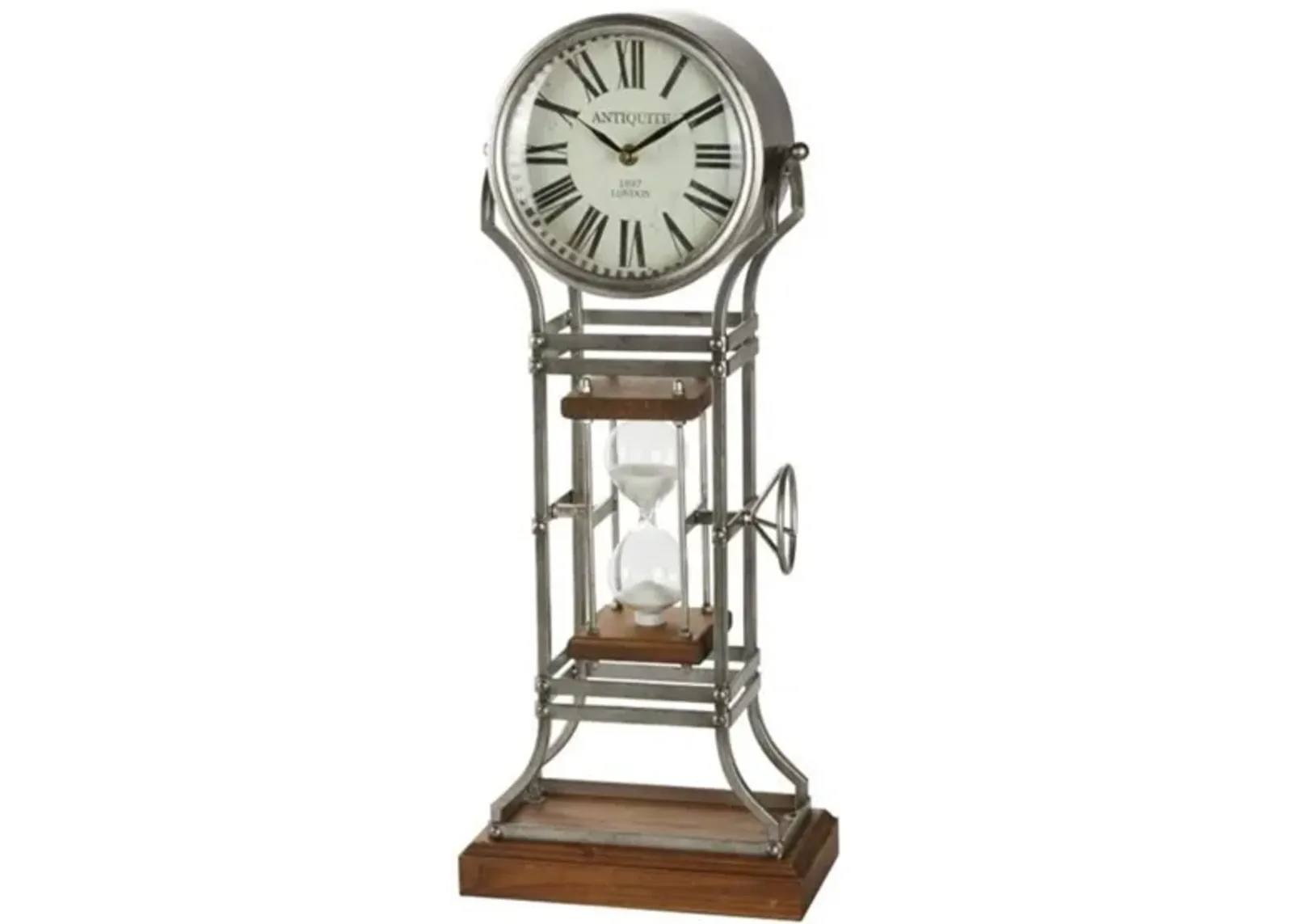 Hourglass Table Clock 23"H