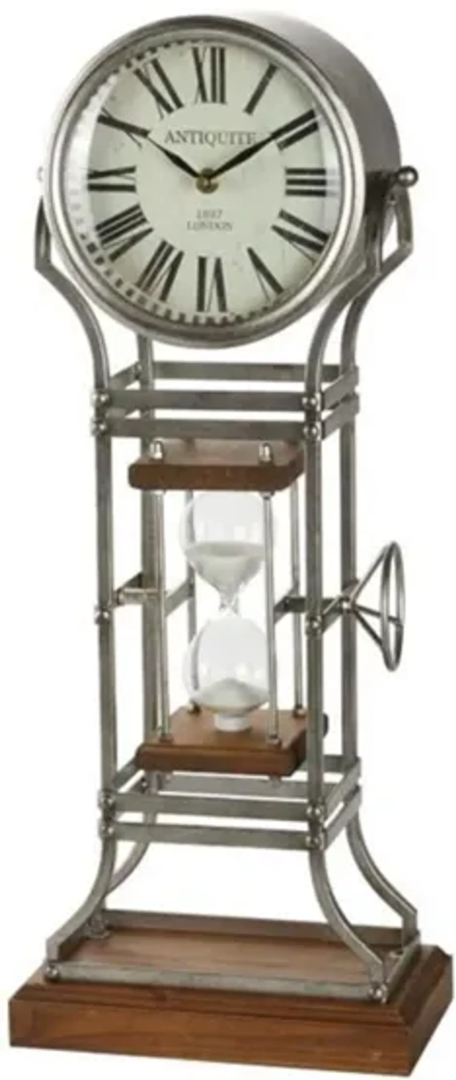 Hourglass Table Clock 23"H