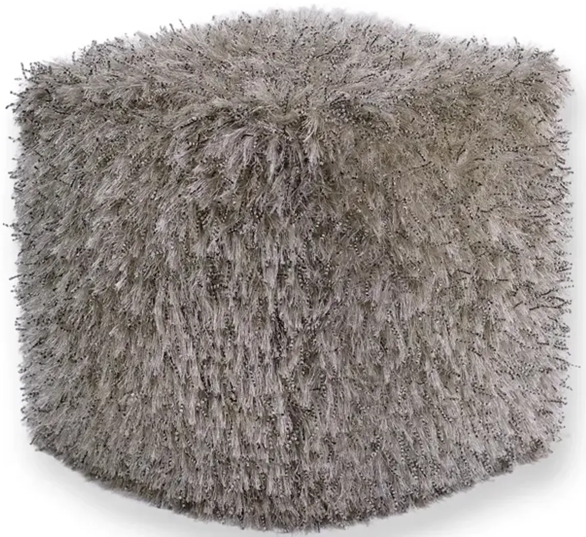 Champagne Pouf 18"W x 18"H