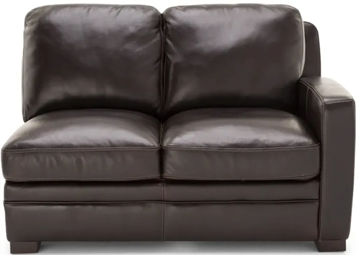 Carson 2-Pc. Leather Chaise Sofa