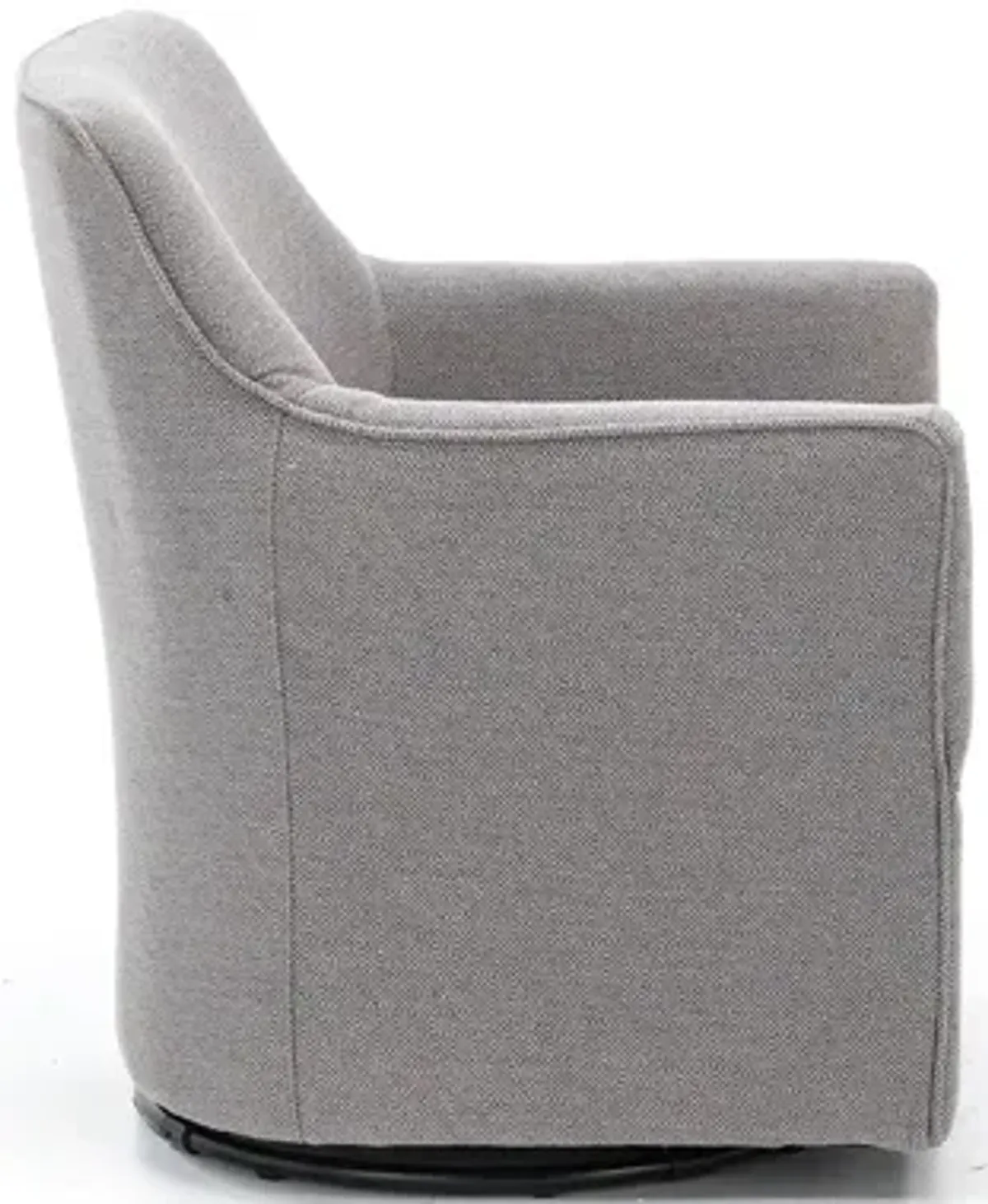 Augustine Swivel Glider Chair in Grey