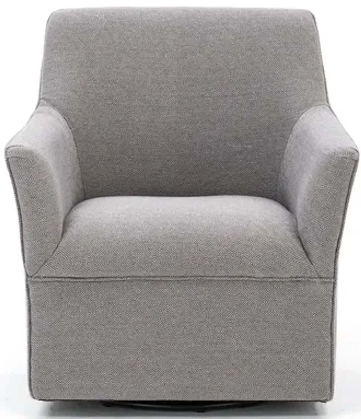 Augustine Swivel Glider Chair in Grey