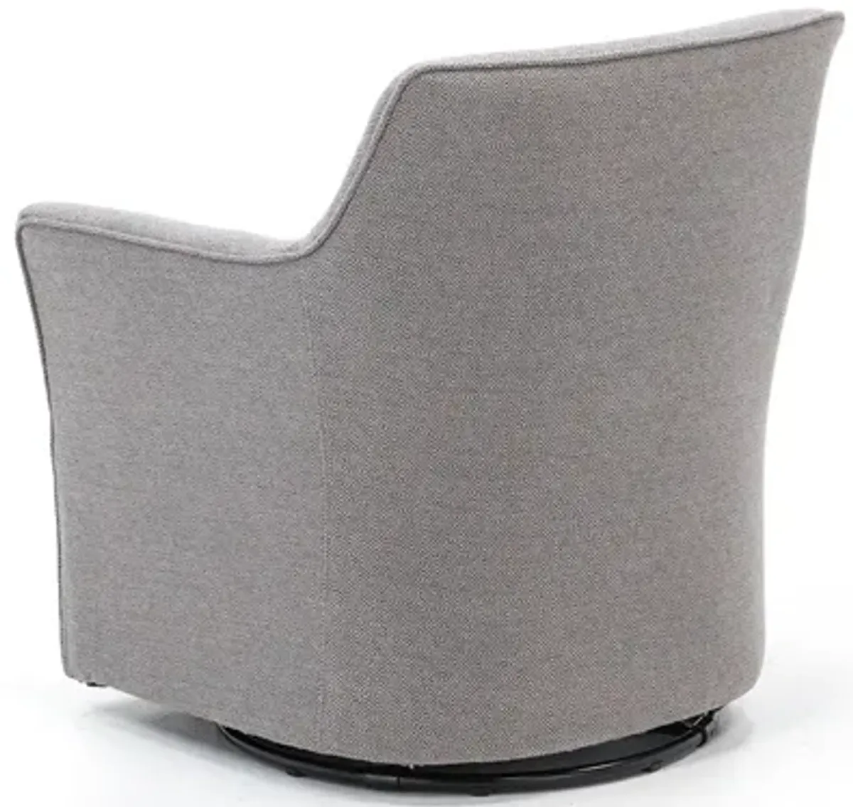 Augustine Swivel Glider Chair in Grey