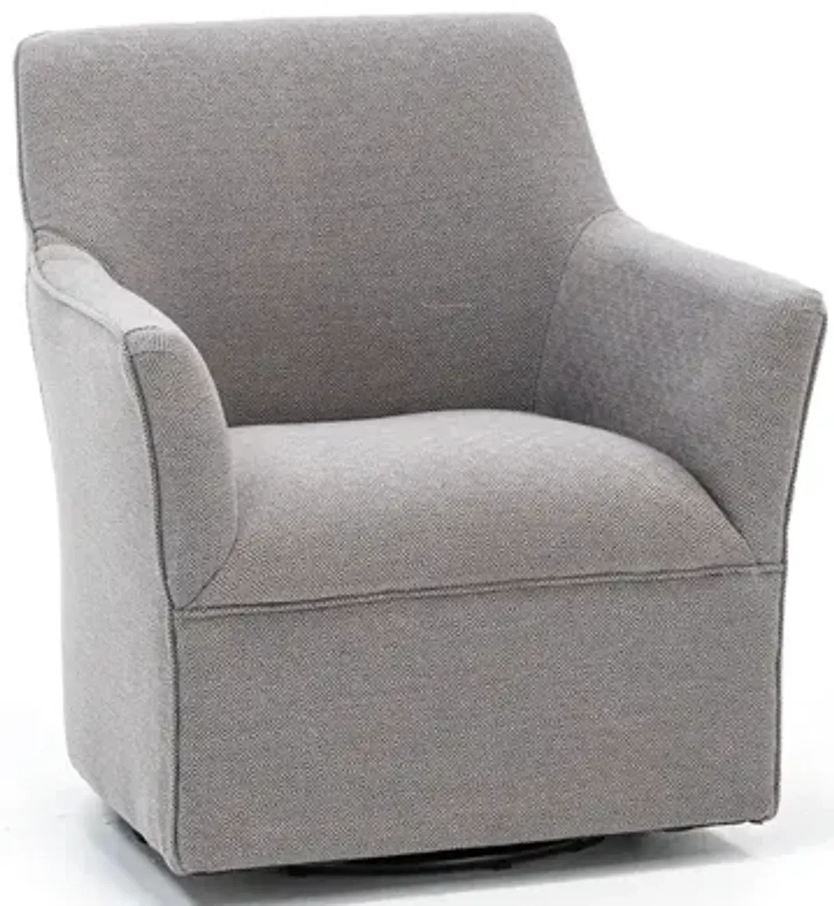 Augustine Swivel Glider Chair in Grey