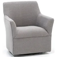 Augustine Swivel Glider Chair in Grey