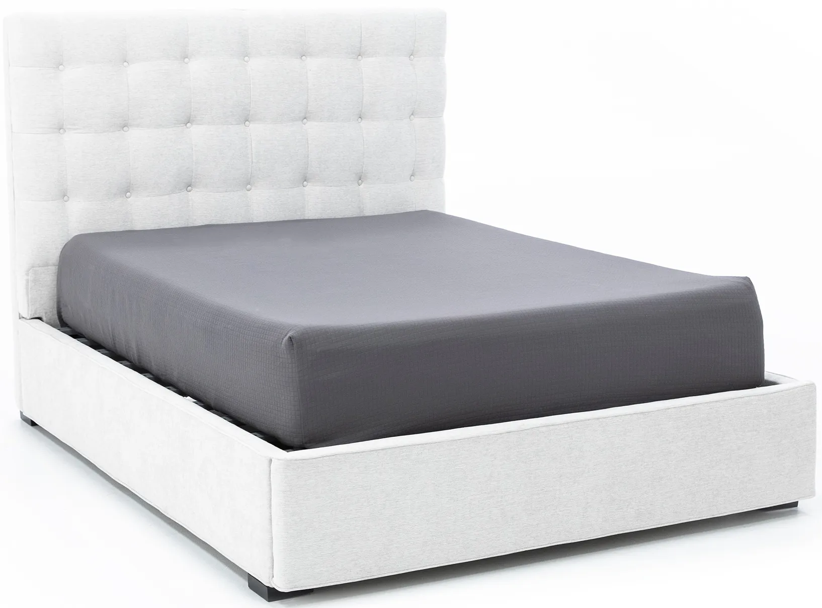 Abby Full Upholstered Storage Bed (Discontinued Slats)