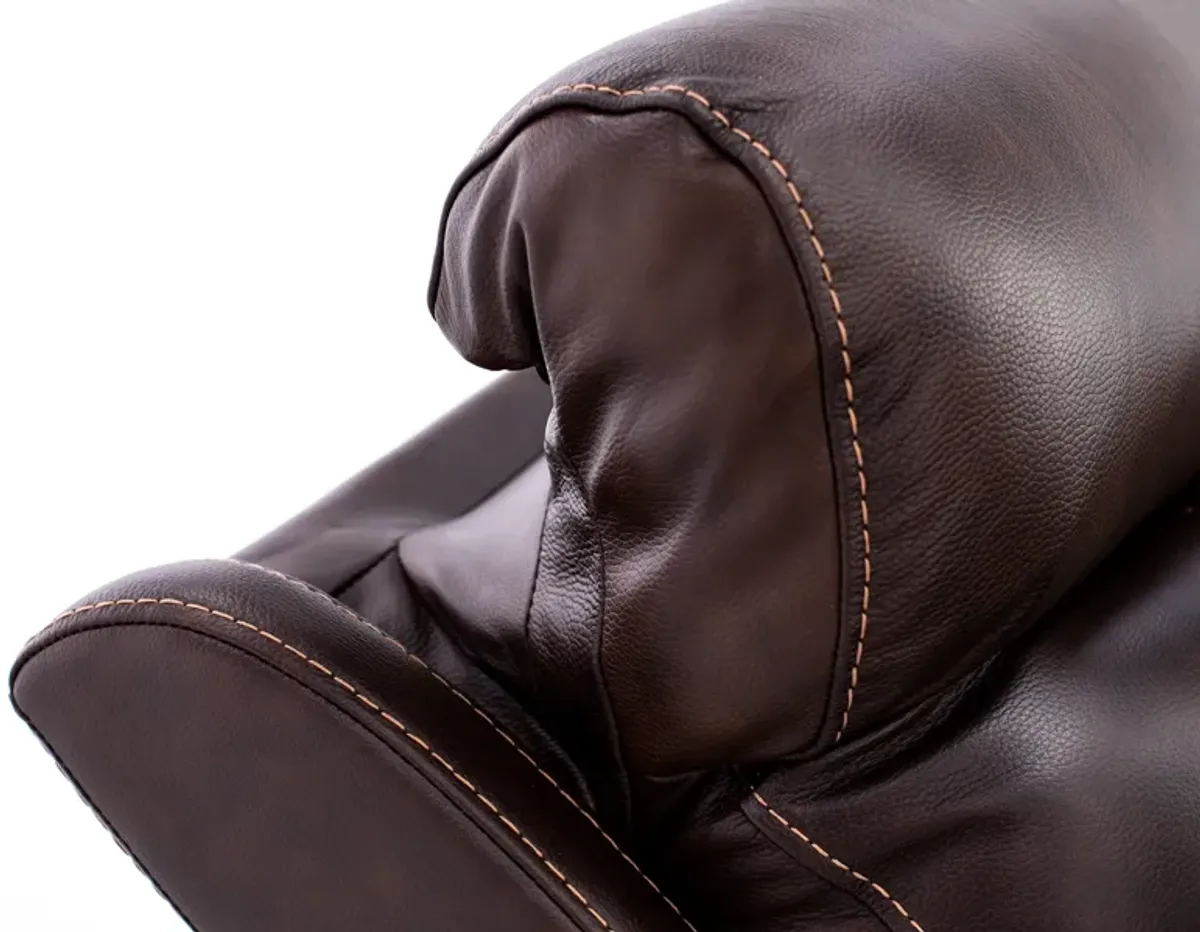 Shane Leather Power Headrest Reclining Sofa