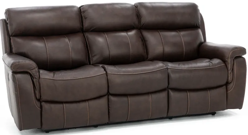 Shane Leather Power Headrest Reclining Sofa