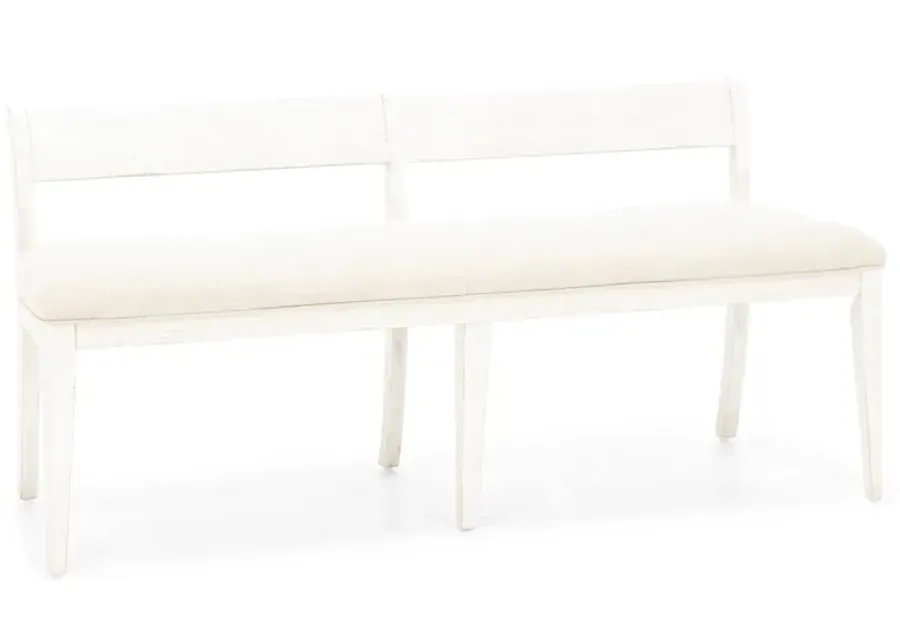 Farmhouse Reimagined Upholstered Bench