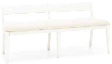 Farmhouse Reimagined Upholstered Bench