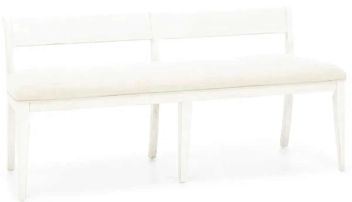 Farmhouse Reimagined Upholstered Bench