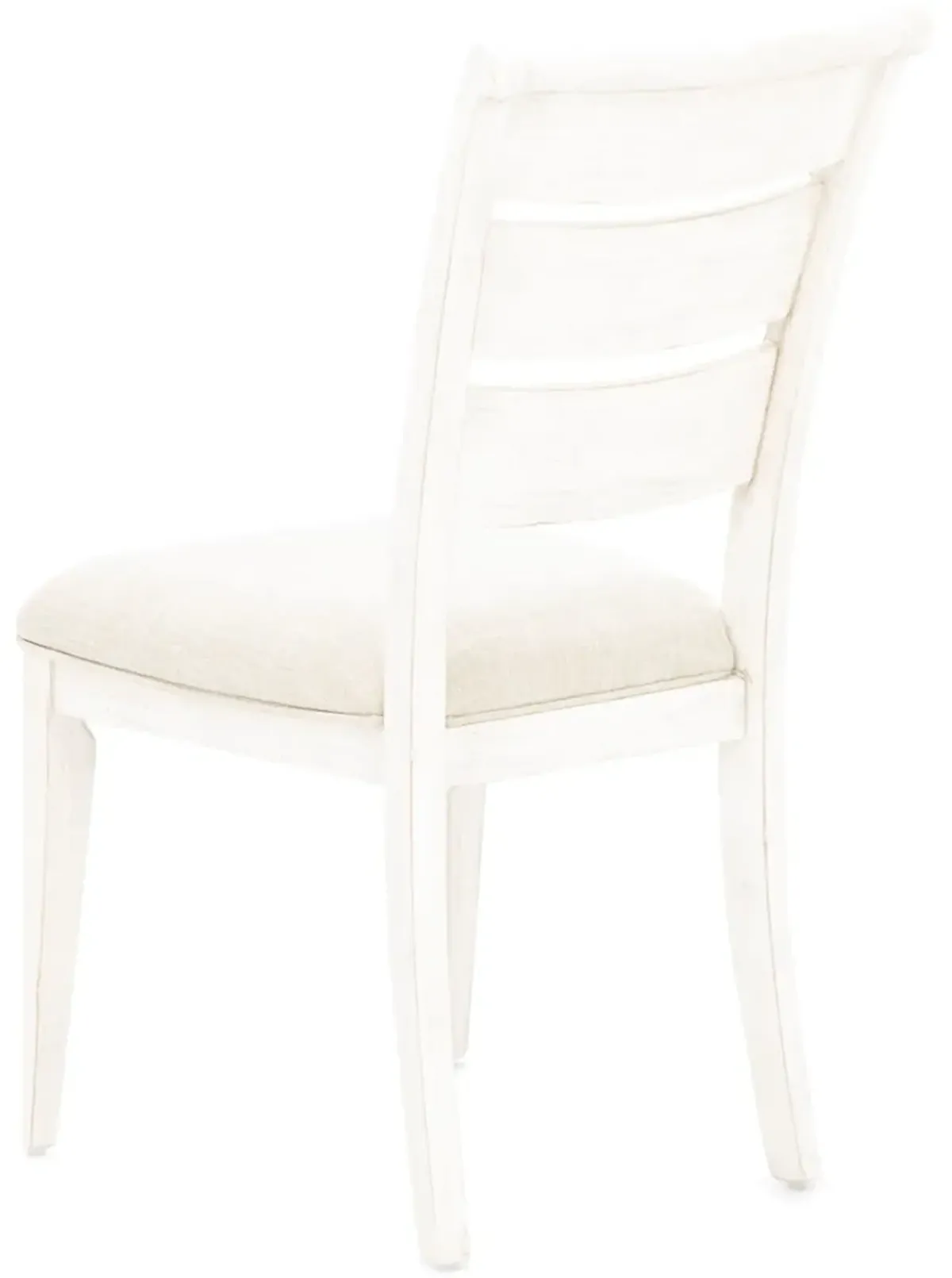 Farmhouse Reimagined Ladderback Upholstered Seat Side Chair