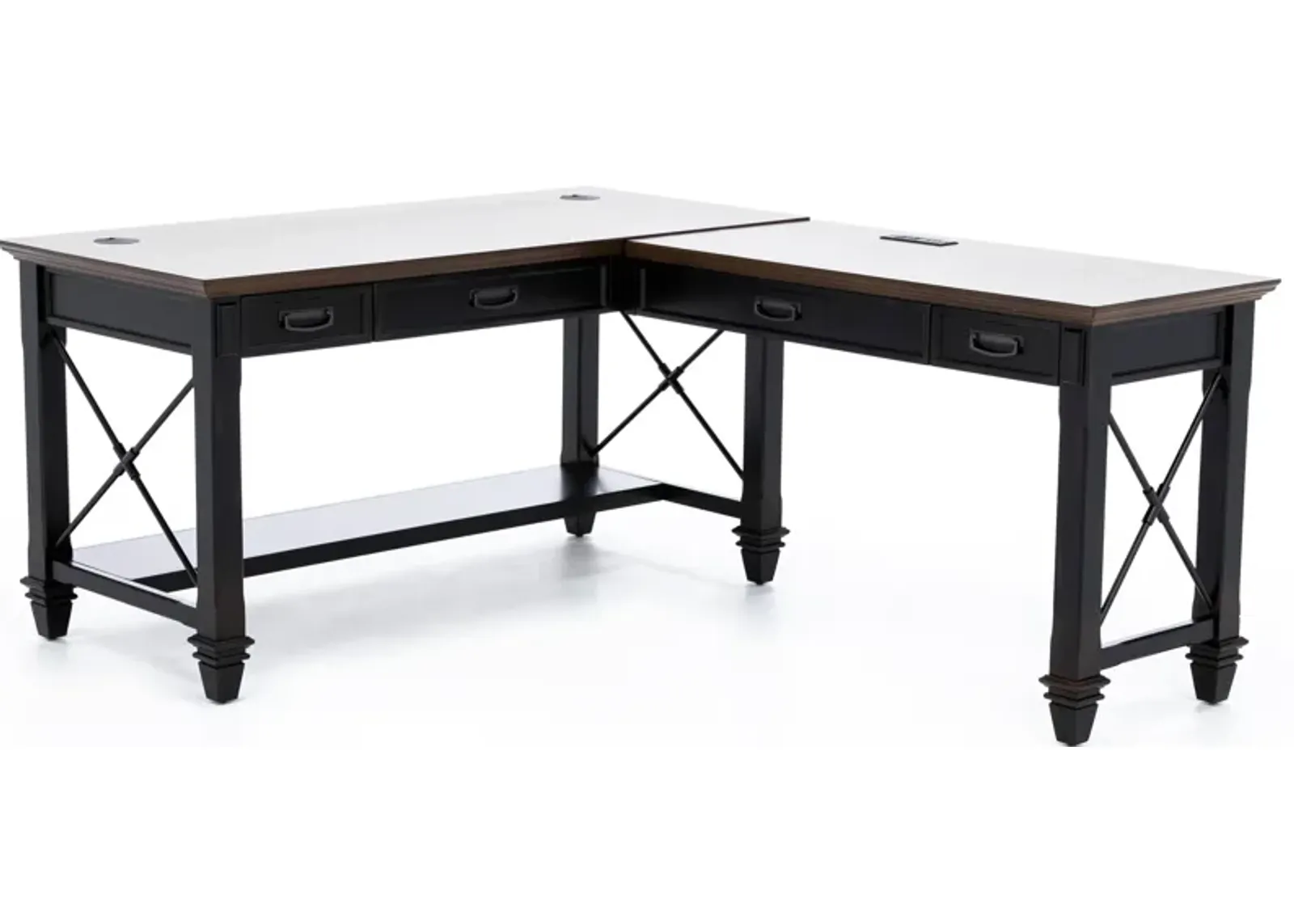 Estate Black Writing L-Desk