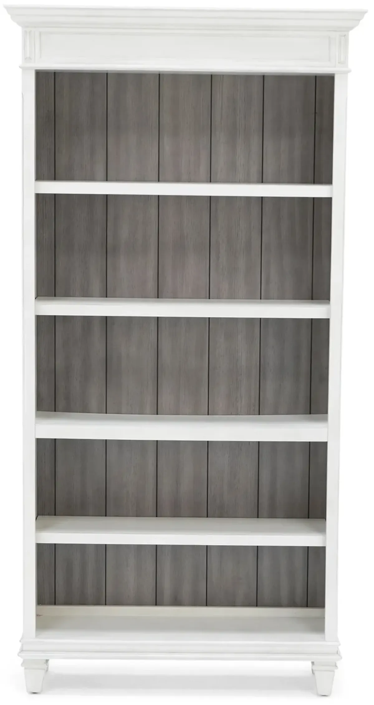 White Estate Open Bookcase