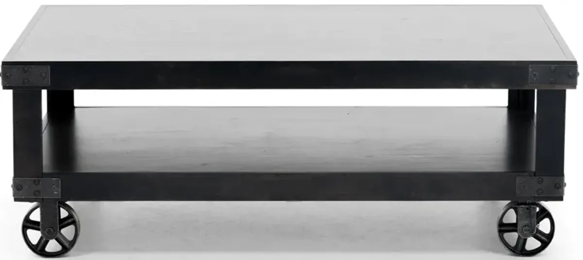 Industrial Ghost Black Cocktail Table