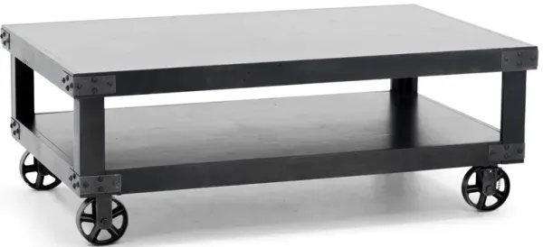Industrial Ghost Black Cocktail Table