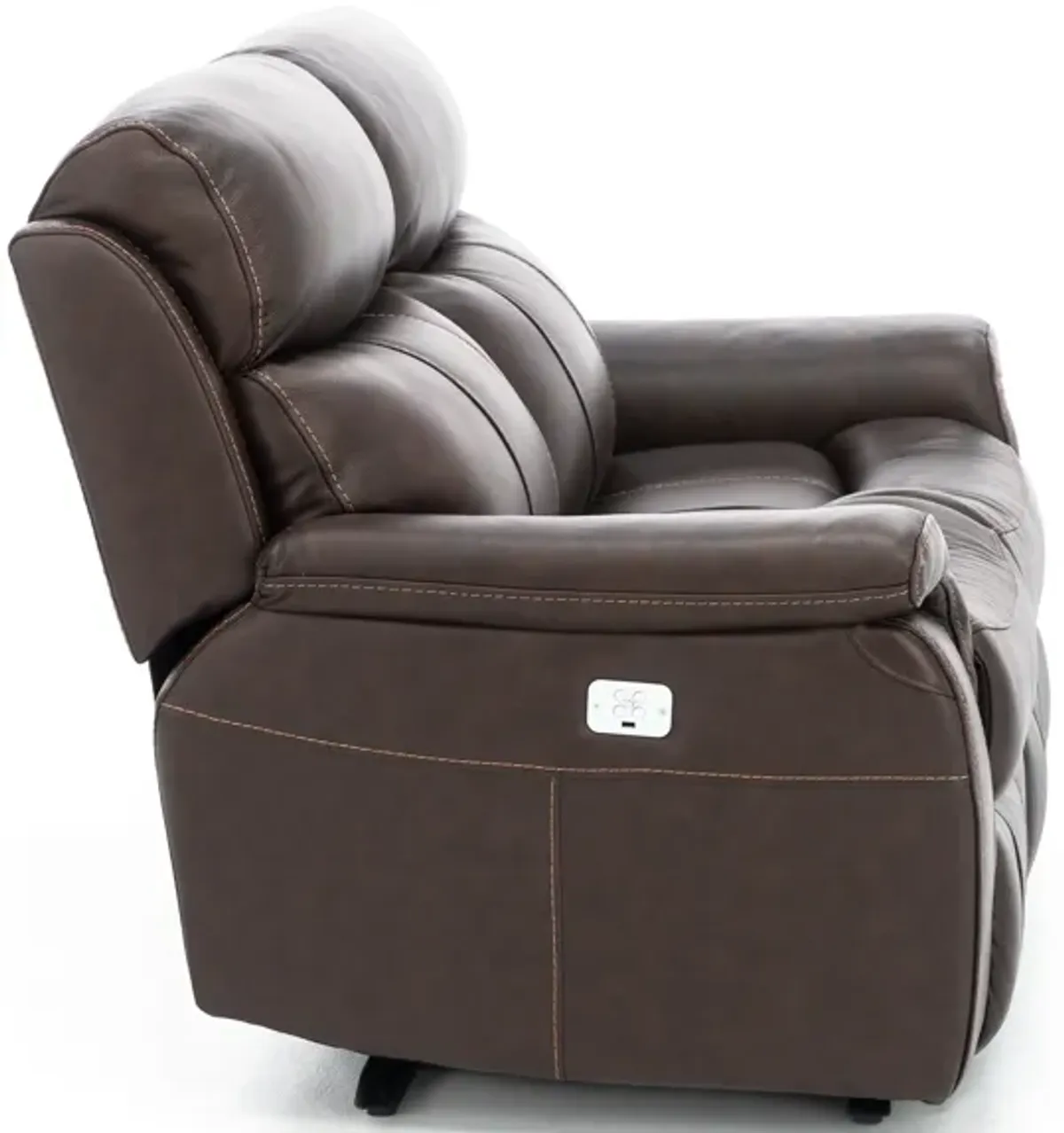 Shane Leather 2-Pc. Power Headrest Reclining Loveseat