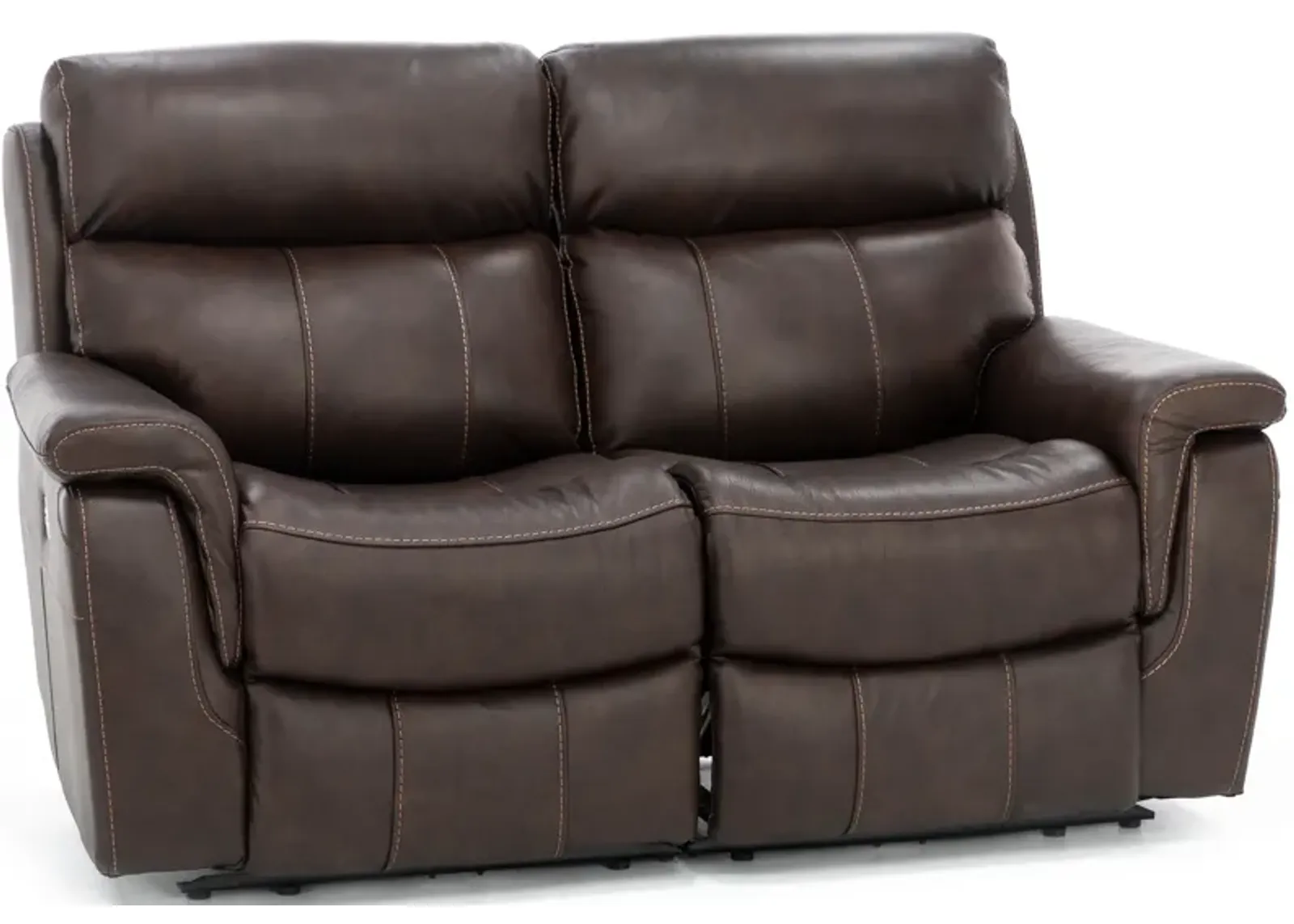 Shane Leather 2-Pc. Power Headrest Reclining Loveseat