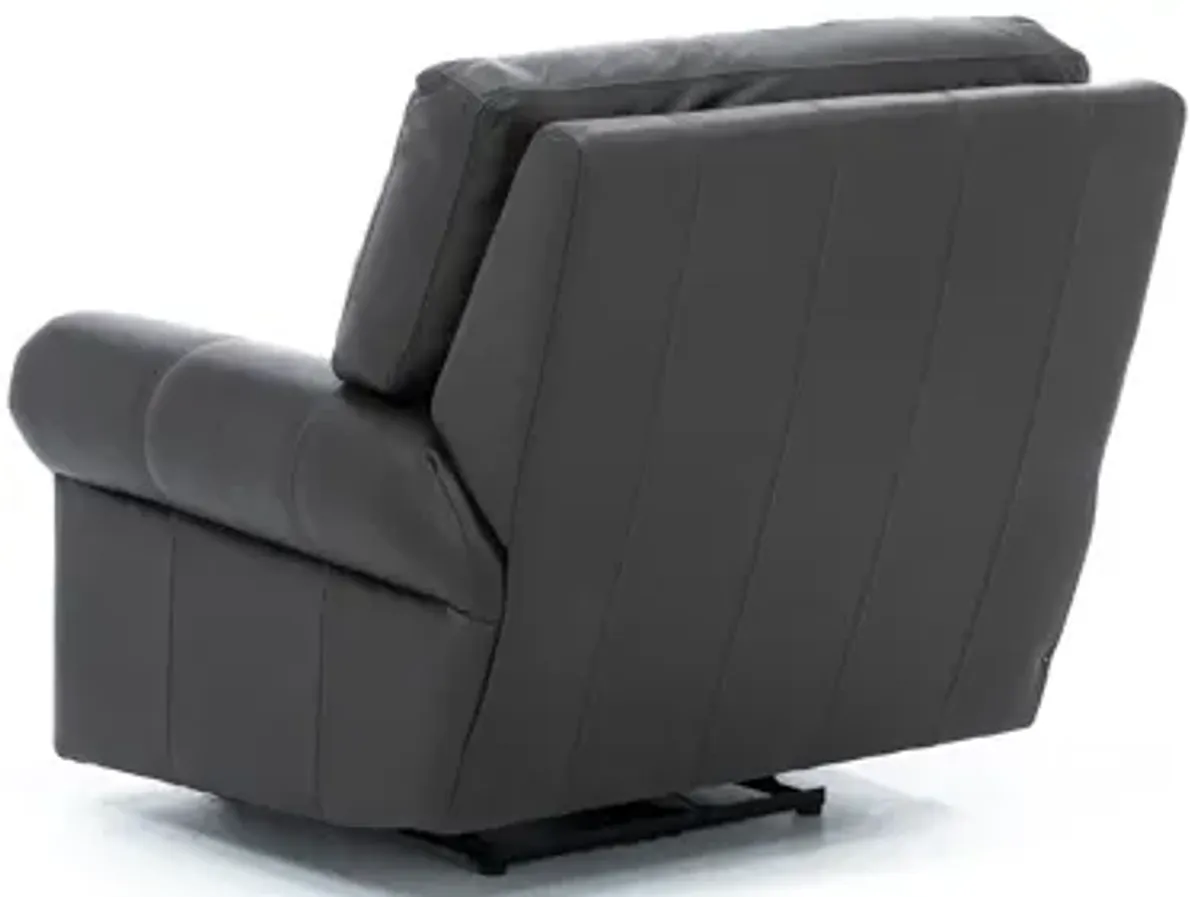 Design and Recline Fairfax Leather Power Recliner