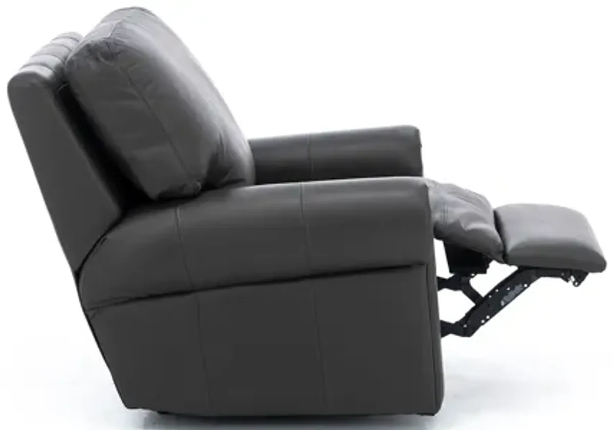 Design and Recline Fairfax Leather Power Recliner