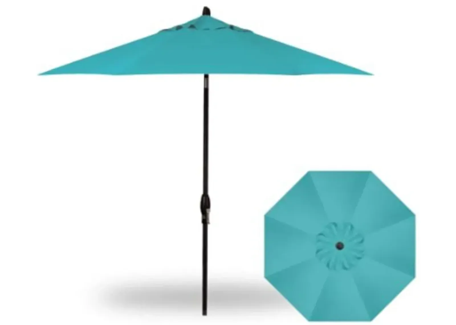 Closeout 9' Aqua Push Button Tilt Umbrella