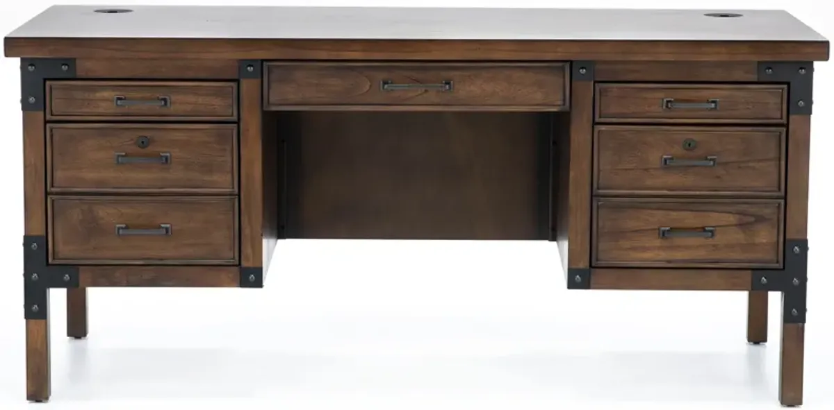 Auburn Half Pedestal Desk