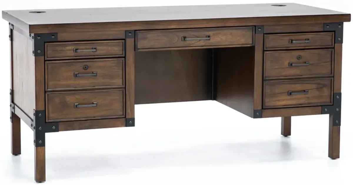 Auburn Half Pedestal Desk