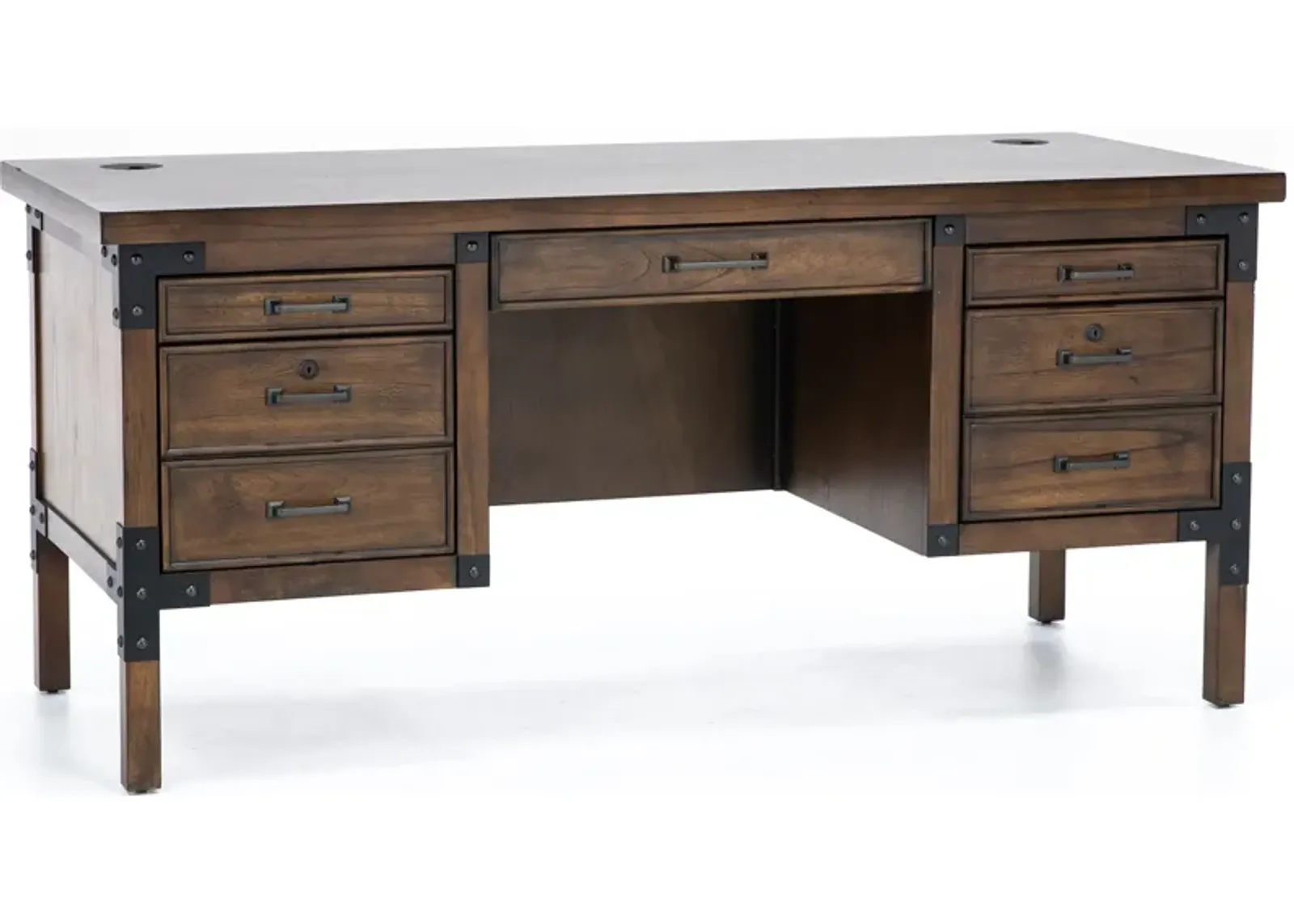 Auburn Half Pedestal Desk