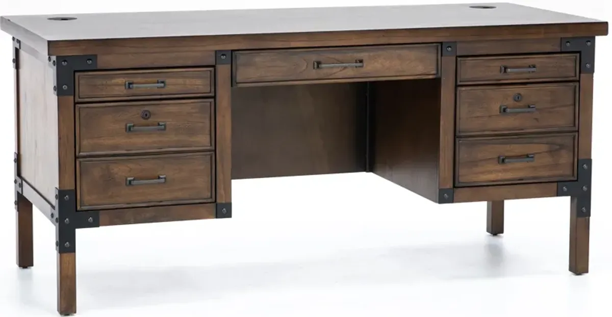 Auburn Half Pedestal Desk