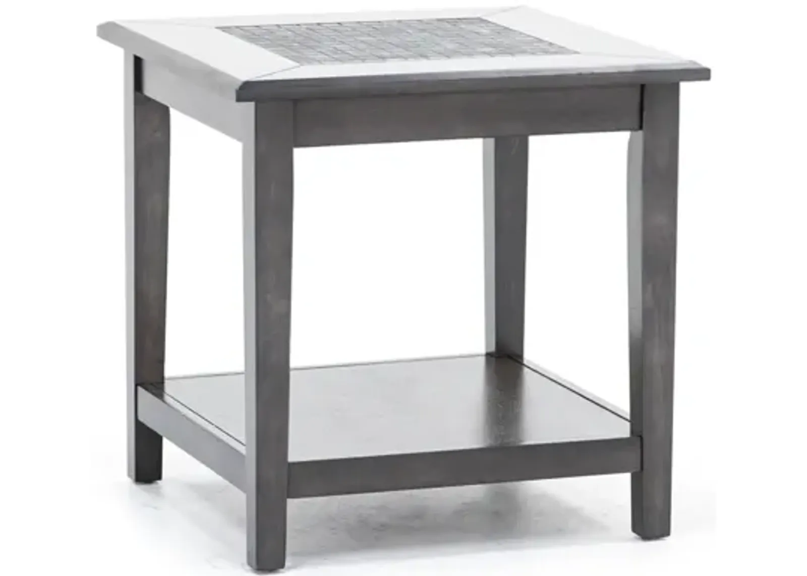 Grey Mosaic End Table