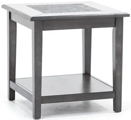 Grey Mosaic End Table